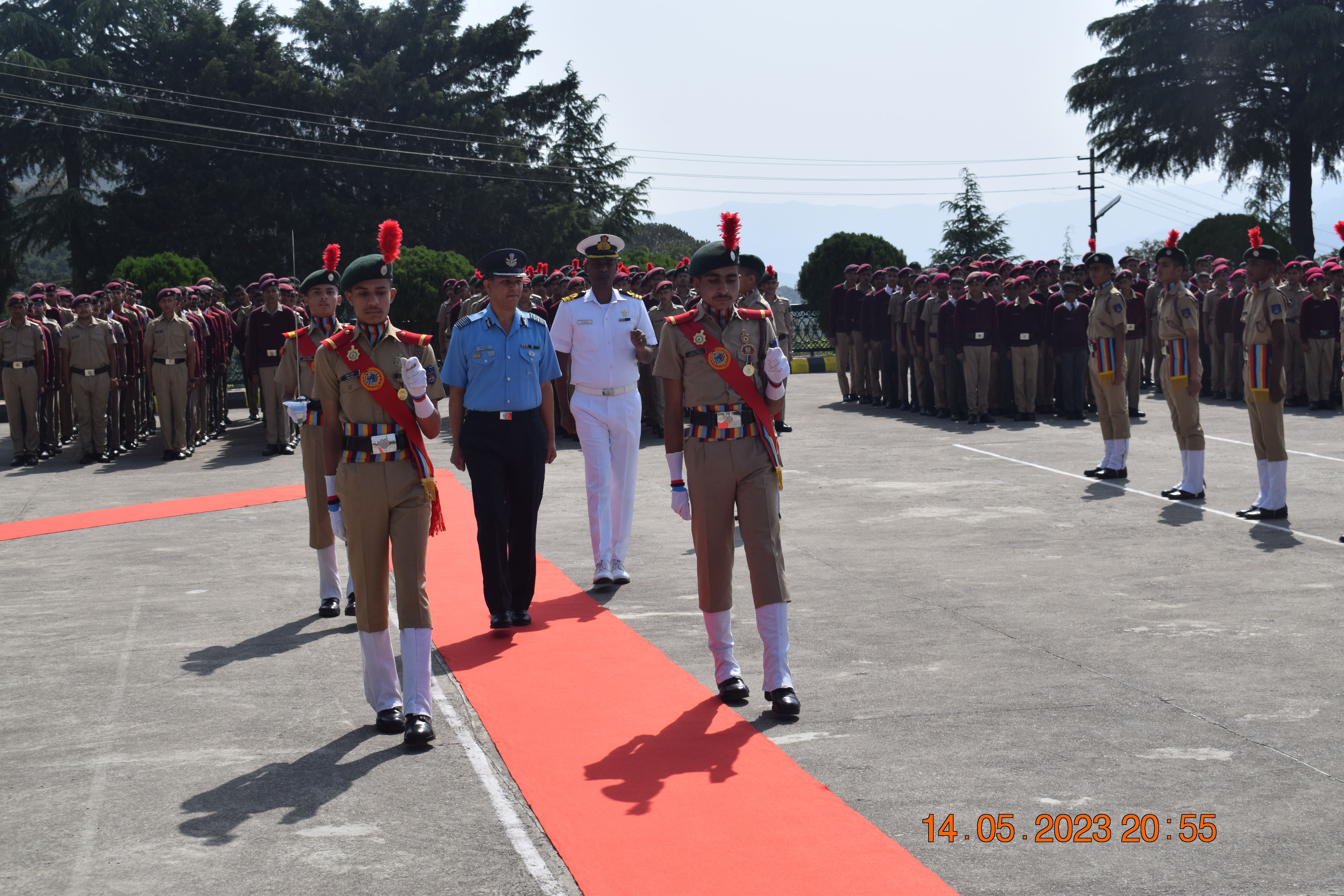 Guard of Honour New Principal Gp Capt VS Dangwal
