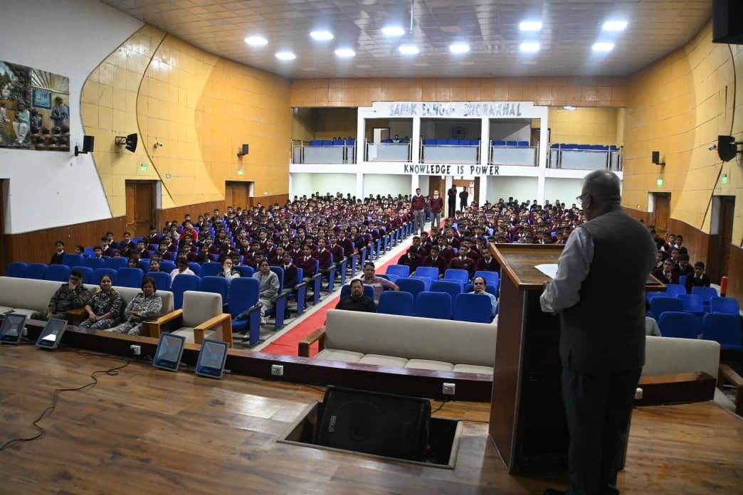 Awareness Lecture on Solid Waste Management at Sainik School Ghorakhal