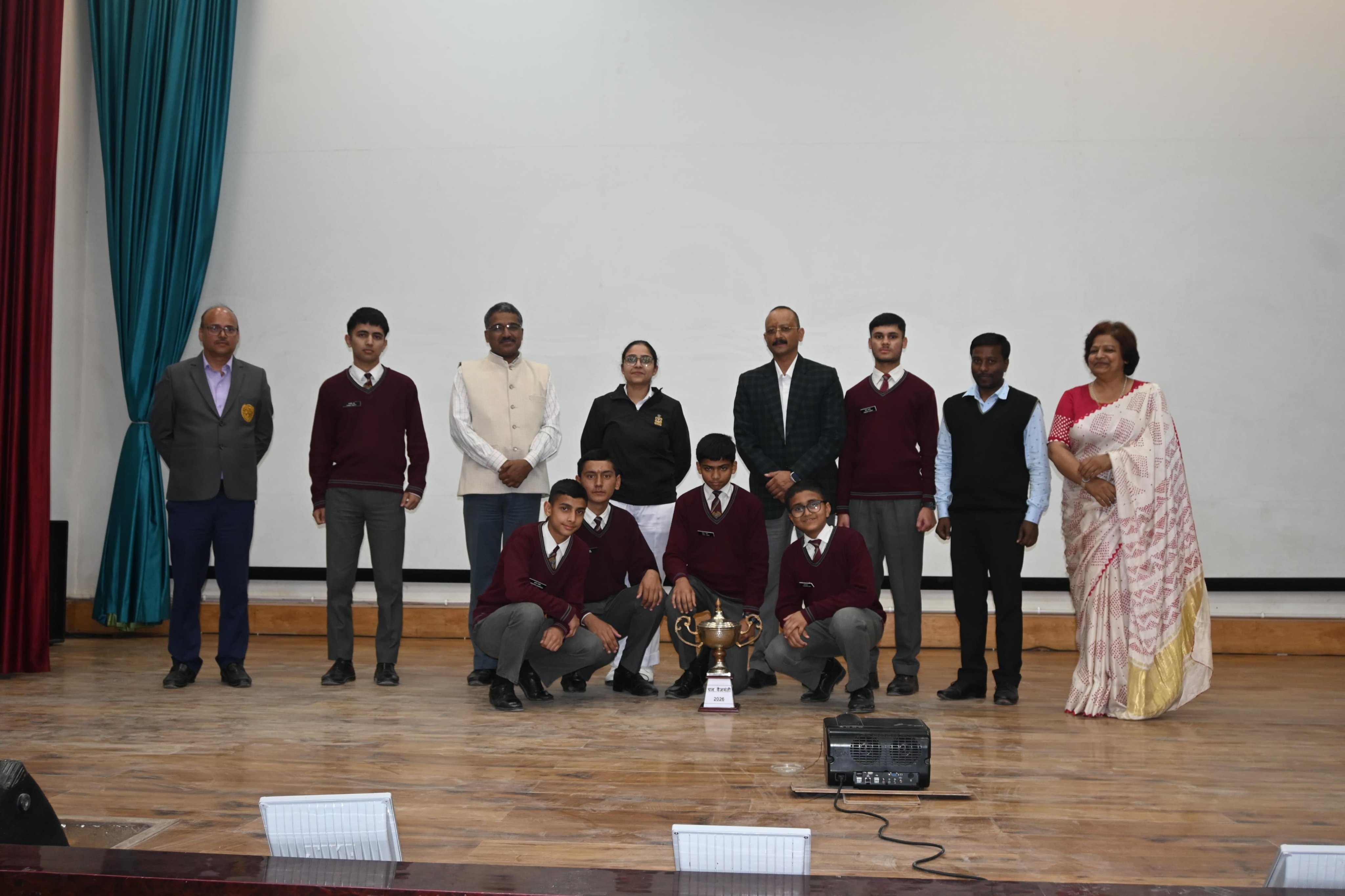 The closing ceremony of 'Hindi Fortnight' at Sainik School Ghorakhal concluded in an atmosphere of enthusiasm and dignity.
